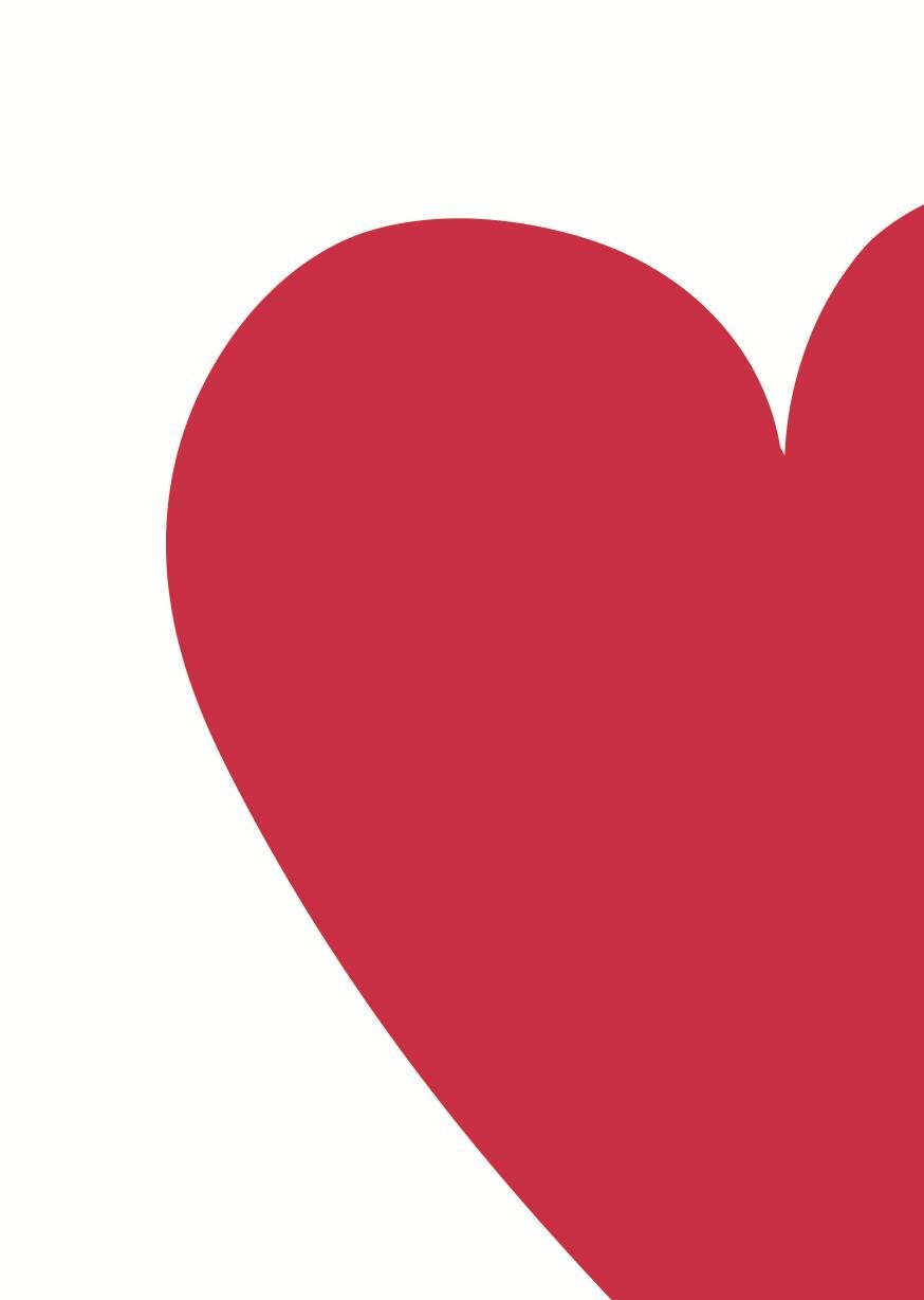 Листівка Червоне серце