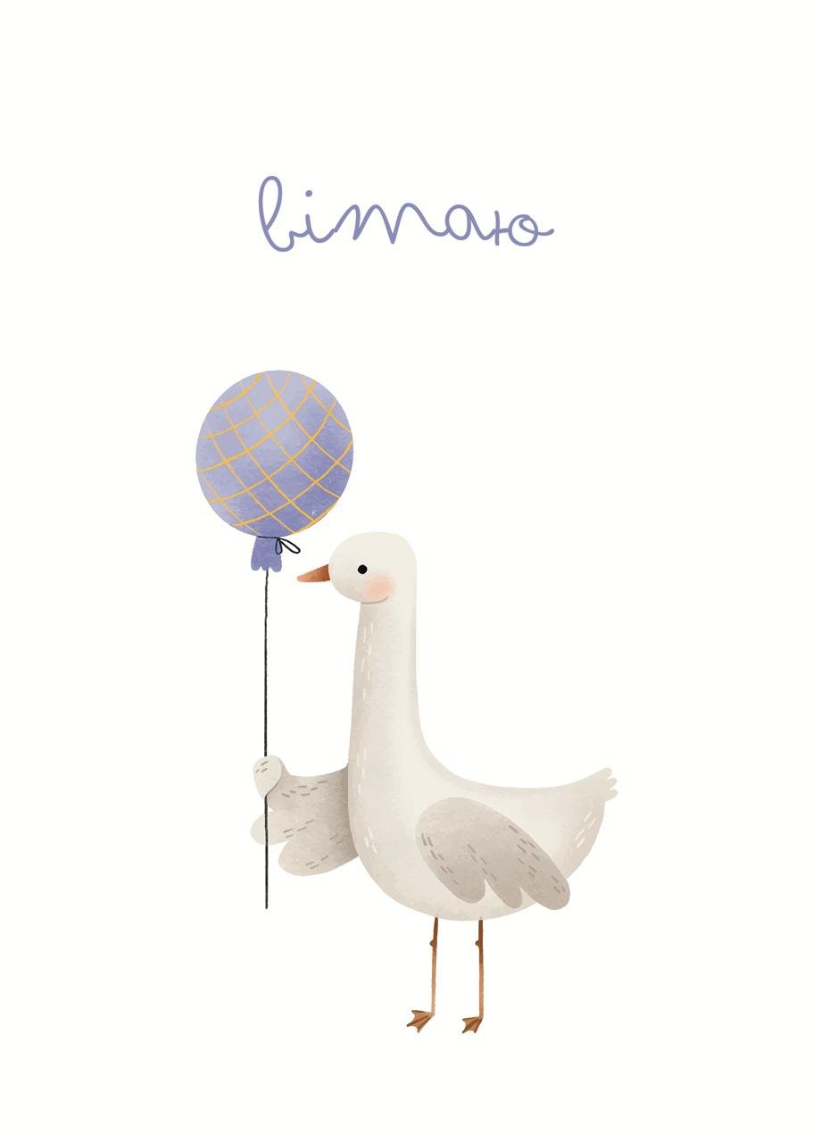 Листівка Вітаю гусенятко