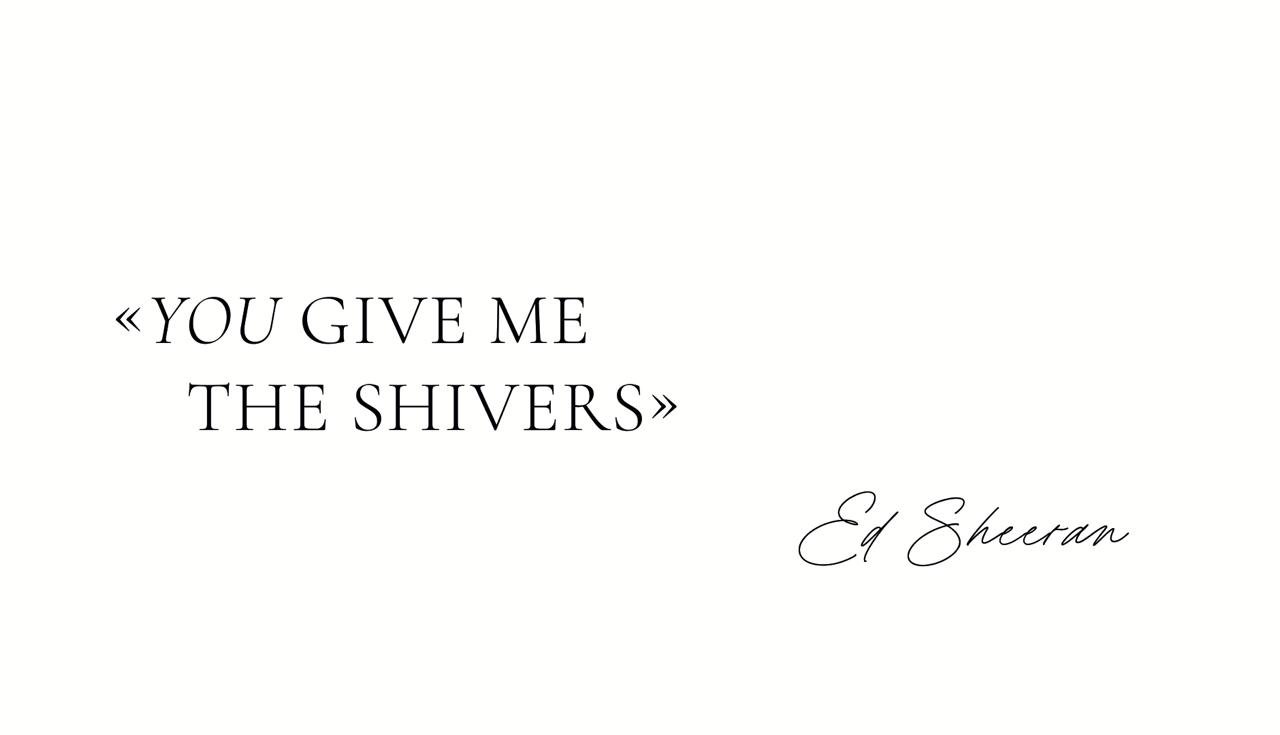 Листівка You give me Ed Sheeran