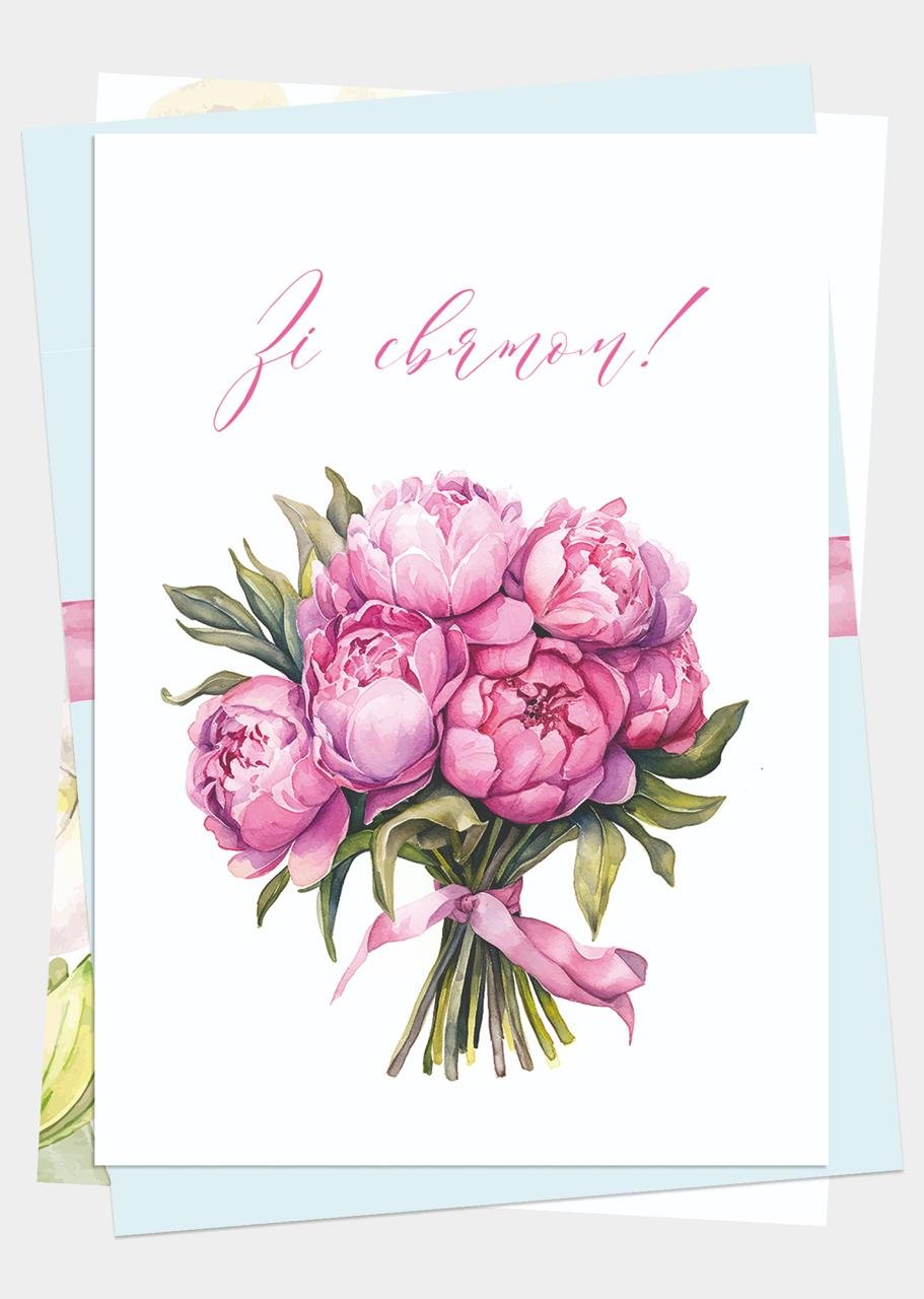 Набір листівок З квітами